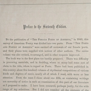 The Poets and Poetry of America, by Rufus Wilmot Griswold, (16th Edition), 1873 📜📖🇺🇸