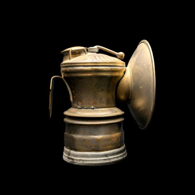 Vintage Brass Carbide Lamp by Auto-Lite (Industrial Artifact, RARE), 1931 ⛏️🔦🇺🇸