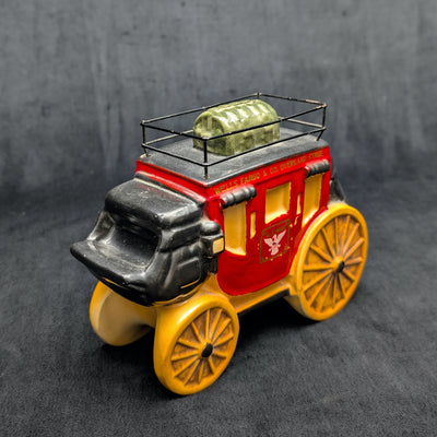 Vintage Wells Fargo Stagecoach Coin Bank by Unknown Maker (Americana, Wild West), Circa 1950s 🐴💰🤠
