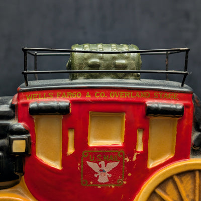 Vintage Wells Fargo Stagecoach Coin Bank by Unknown Maker (Americana, Wild West), Circa 1950s 🐴💰🤠