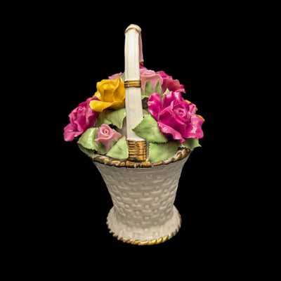 Royal Albert Musical Basket by Royal Albert (Old Country Roses, Music Box), 1962 🎶🌹🇬🇧
