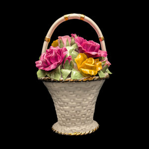 Royal Albert Musical Flower Basket – Old Country Roses (RARE 1962 Launch Year), "Fur Elise" 🎶🌹🇬🇧