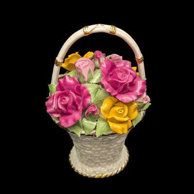 Royal Albert Musical Basket by Royal Albert (Old Country Roses, Music Box), 1962 🎶🌹🇬🇧