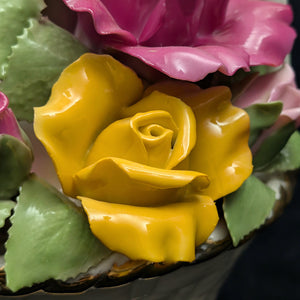 Royal Albert Musical Flower Basket – Old Country Roses (RARE 1962 Launch Year), "Fur Elise" 🎶🌹🇬🇧