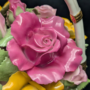 Royal Albert Musical Flower Basket – Old Country Roses (RARE 1962 Launch Year), "Fur Elise" 🎶🌹🇬🇧