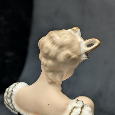 Wallendorf „Lady Cobalt“ Porzellanfigur (SELTEN, Deutschland), ca. Anfang des 20. Jahrhunderts 🩰🇩🇪👑