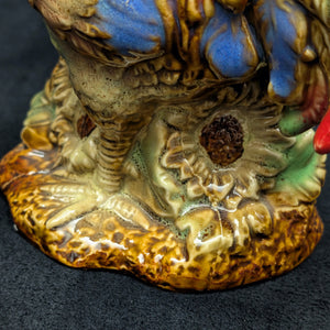 Vintage Hand-Painted Ceramic Rooster Figurine by Unknown Maker (Countryside, Rustic), Circa 1960s-1970s 🐓🎨🏡