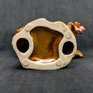 Vintage Hand-Painted Ceramic Rooster Figurine by Unknown Maker (Countryside, Rustic), Circa 1960s-1970s 🐓🎨🏡