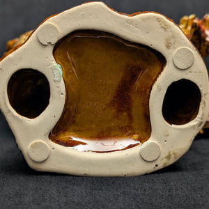 Vintage Hand-Painted Ceramic Rooster Figurine by Unknown Maker (Countryside, Rustic), Circa 1960s-1970s 🐓🎨🏡