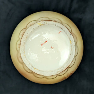 Antique Austrian Porcelain Vase – Hand-Painted Iris, Art Nouveau Sculptural Handles (Austria), c. 1910 🇦🇹🏺🎨