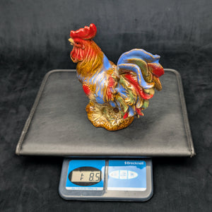 Vintage Hand-Painted Ceramic Rooster Figurine by Unknown Maker (Countryside, Rustic), Circa 1960s-1970s 🐓🎨🏡