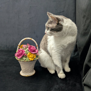 Royal Albert Musical Flower Basket – Old Country Roses (RARE 1962 Launch Year), "Fur Elise" 🎶🌹🇬🇧