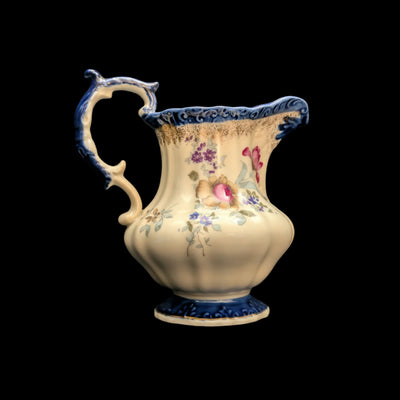 Antique Hand-Painted Porcelain Pitcher by EST 1820 (RARE, European), Circa 1900 🏺🌸✨