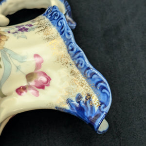 Antique Hand-Painted Porcelain Pitcher – "EST 1820" Mark, Victorian Floral & Gilt, c. 1900 🏺🌸✨