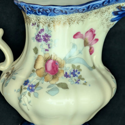 Antique Hand-Painted Porcelain Pitcher by EST 1820 (RARE, European), Circa 1900 🏺🌸✨
