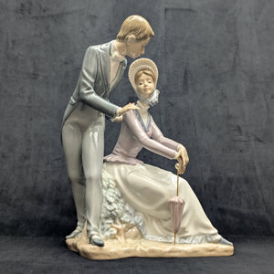 NAO by Lladro "Romantic Rendezvous" Figurine (DAISA 1984), Intact Parasol, Spain 💑🇪🇸💖