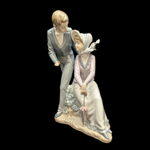 NAO by Lladro "Romantic Rendezvous" Figurine (DAISA 1984), Intact Parasol, Spain 💑🇪🇸💖