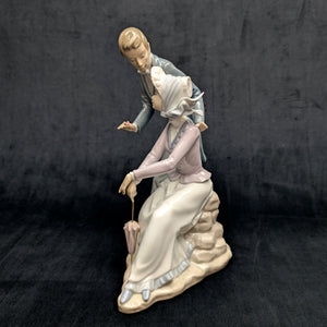 NAO by Lladro "Romantic Rendezvous" Figurine (DAISA 1984), Intact Parasol, Spain 💑🇪🇸💖