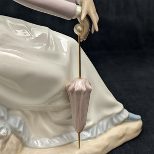 NAO by Lladro "Romantic Rendezvous" Figurine (DAISA 1984), Intact Parasol, Spain 💑🇪🇸💖