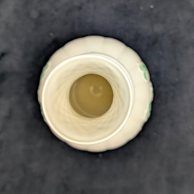 Vintage Belleek Porcelain Shamrock Vase by Belleek (RARE, Ireland), Circa Mid-20th Century ☘️🇮🇪🏺