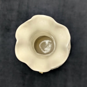 Vintage Belleek Porcelain "Claddagh" Shamrock Vase – Hand-Painted, Green Mark (Ireland), c. 1970 ☘️🇮🇪🏺