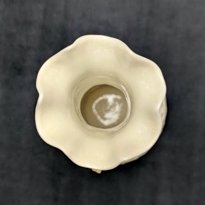 Vintage Belleek Porcelain Shamrock Vase by Belleek (RARE, Ireland), Circa Mid-20th Century ☘️🇮🇪🏺