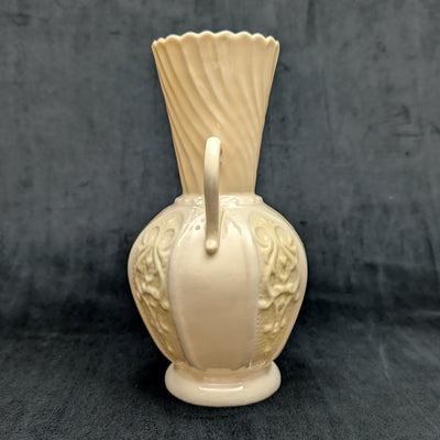 Vintage Belleek Porcelain Shamrock Vase by Belleek Pottery (RARE, Ireland), Circa Mid-20th Century ☘️🇮🇪🏺