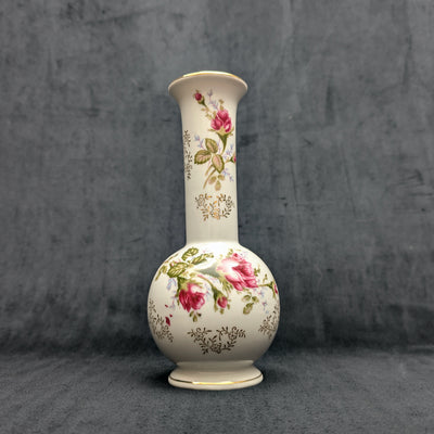 Vintage L&M Inc. Porcelain Rose Vase by L&M Inc. (Hand-Painted, USA), Circa 1950s 🌸🏺🇺🇸