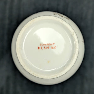 Vintage L&M Inc. Porcelain Rose Vase by L&M Inc. (Hand-Painted, USA), Circa 1950s 🌸🏺🇺🇸
