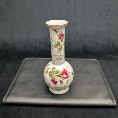 Vintage L&M Inc. Porcelain Rose Vase by L&M Inc. (Hand-Painted, USA), Circa 1950s 🌸🏺🇺🇸