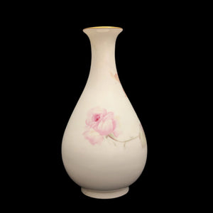 Vintage Noritake Hand-Painted Rose Vase – Bone China with Gold Trim (Japan), c. 1955 🌸🏺🇯🇵