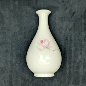 Vintage Noritake Hand-Painted Rose Vase – Bone China with Gold Trim (Japan), c. 1955 🌸🏺🇯🇵