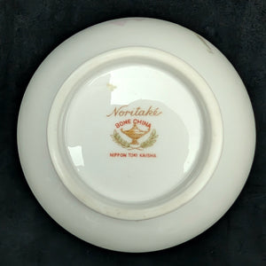 Vintage Noritake Hand-Painted Rose Vase – Bone China with Gold Trim (Japan), c. 1955 🌸🏺🇯🇵