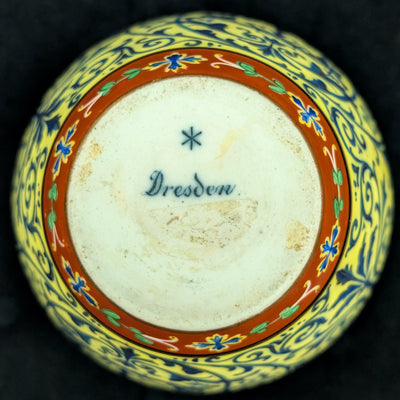 Antique Hand-Painted Dresden Porcelain Vase by Dresden (RARE, Germany), Circa 1900 🏺👑🇩🇪