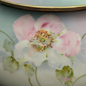 Vintage Hand-Painted Covered Serving Dish by PM Bavaria (Floral, Porcelain), Circa 1900 🌸🍽️🇩🇪