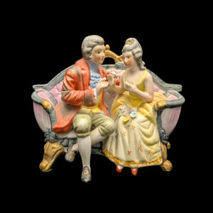 Vintage Royal Crown Porcelain Figurine by Royal Crown (Hand-Painted, Germany/Japan), Circa 1950s 💑👑🇩🇪
