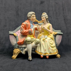 Vintage Royal Crown Porcelain Figurine by Royal Crown (Hand-Painted, Germany/Japan), Circa 1950s 💑👑🇩🇪