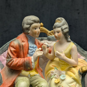 Vintage Royal Crown Porcelain Figurine by Royal Crown (Hand-Painted, Germany/Japan), Circa 1950s 💑👑🇩🇪