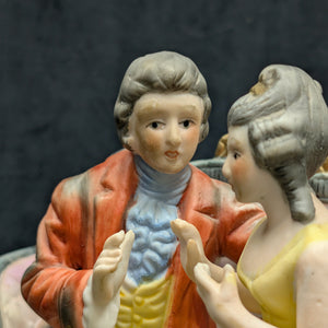 Vintage Royal Crown Porcelain Figurine by Royal Crown (Hand-Painted, Germany/Japan), Circa 1950s 💑👑🇩🇪