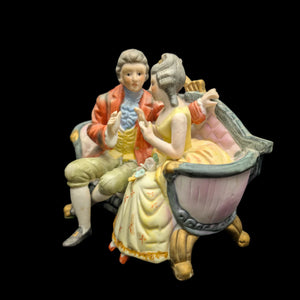 Vintage Royal Crown Porcelain Figurine by Royal Crown (Hand-Painted, Germany/Japan), Circa 1950s 💑👑🇩🇪