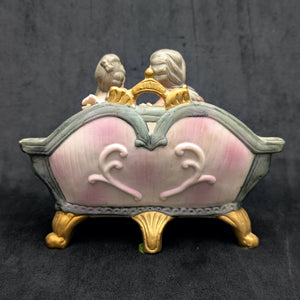 Vintage Royal Crown Porcelain Figurine by Royal Crown (Hand-Painted, Germany/Japan), Circa 1950s 💑👑🇩🇪