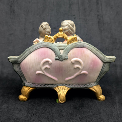 Vintage Royal Crown Porcelain Figurine by Royal Crown (Hand-Painted, Germany/Japan), Circa 1950s 💑👑🇩🇪