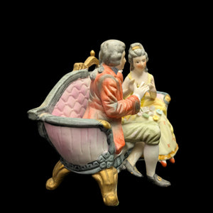 Vintage Royal Crown Porcelain Figurine by Royal Crown (Hand-Painted, Germany/Japan), Circa 1950s 💑👑🇩🇪