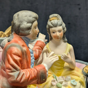 Vintage Royal Crown Porcelain Figurine by Royal Crown (Hand-Painted, Germany/Japan), Circa 1950s 💑👑🇩🇪