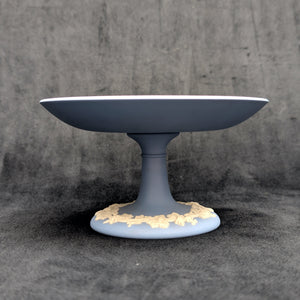 Wedgwood Blue Jasperware Pedestal Dish by Wedgwood (RARE, England), Circa Mid-20th Century 🇬🇧🏺✨