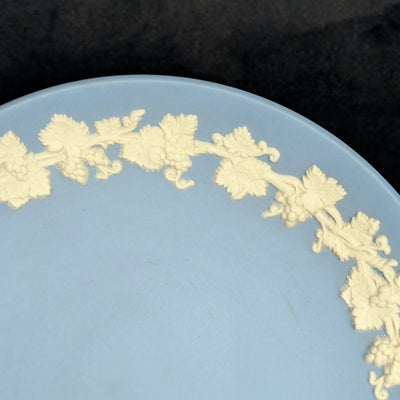 Wedgwood Blue Jasperware Pedestal Dish von Wedgwood (SELTEN, England), ca. Mitte des 20. Jahrhunderts 🇬🇧🏺✨