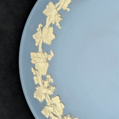 Wedgwood Blue Jasperware Pedestal Dish von Wedgwood (SELTEN, England), ca. Mitte des 20. Jahrhunderts 🇬🇧🏺✨