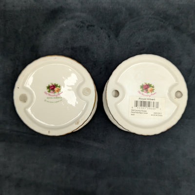 Royal Albert Old Country Roses Candle Holders (Set of 2, Vintage), Circa 1980s 🕯️🌹🇬🇧