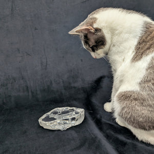 Crystal Reindeer Sculpture by Mats Jonasson – Hand-Etched Lead Crystal, Signed (Sweden), c. 1980 🦌💎🇸🇪