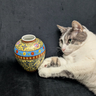Antique Hand-Painted Dresden Porcelain Vase by Dresden (RARE, Germany), Circa 1900 🏺👑🇩🇪